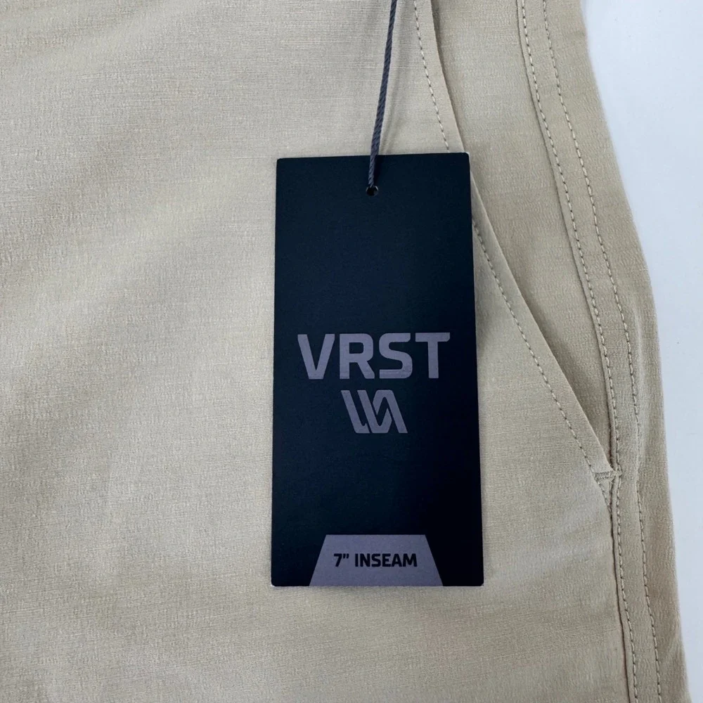 VRST Mens All Purpose Short 7 Inch Inseam Stone Quarry Beige 34‎ NEW